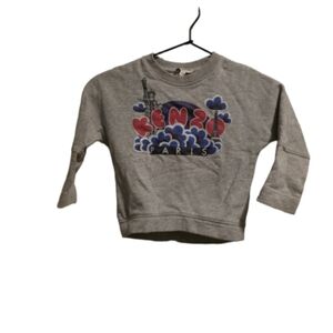 Kenzo Paris Kids Sweater Glitter Gray Size 4 Toddler